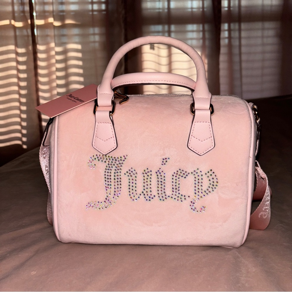RARE BRAND NEW WITH TAGS Juicy Couture Pink Handbag Speedy Style